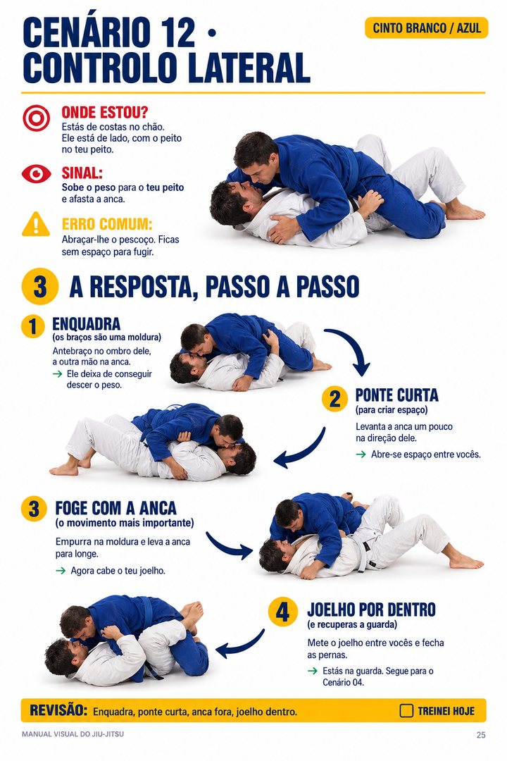 Cenário 12 do manual: controlo lateral